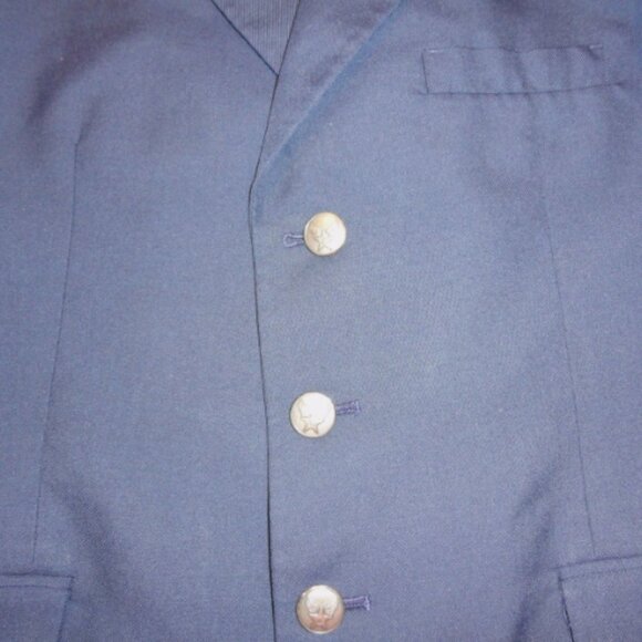 USGI 3 BUTTON USAF AIR FORCE DRESS BLUE MENS sz42/LONG SHADE 1620 JACKET LD 6751 - Picture 5 of 14